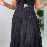 Gia | Vestido de chiffon ajustado