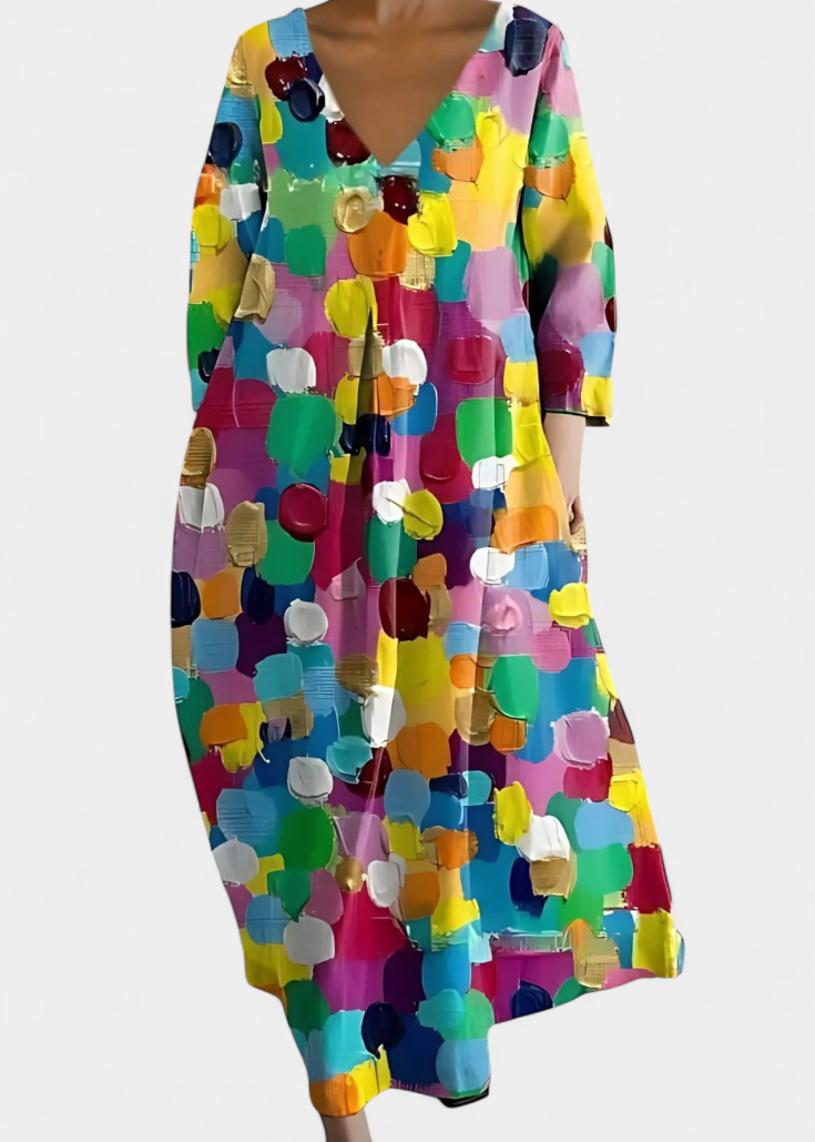Ana - Vestido Fluido com Estampa