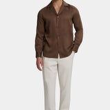 Camisa Branca de Gola Resort