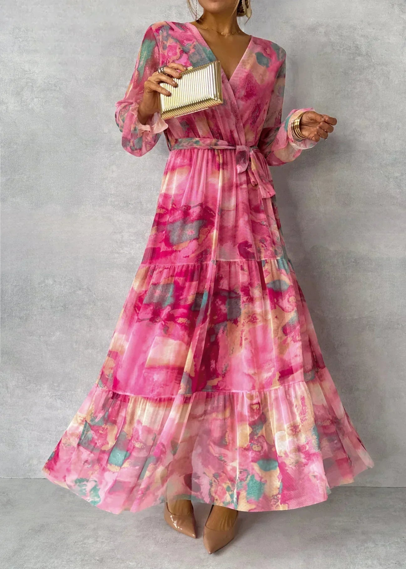 Luísa - Vestido Floral de Envolver
