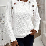 Francisca - Camisola de Malha com Botões