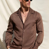 Camisa Branca de Gola Resort