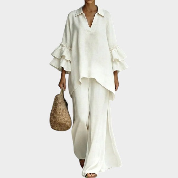Conjunto Aiva Corte Solto e Fluido para o Verão