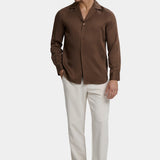 Camisa Branca de Gola Resort