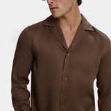 Camisa Branca de Gola Resort