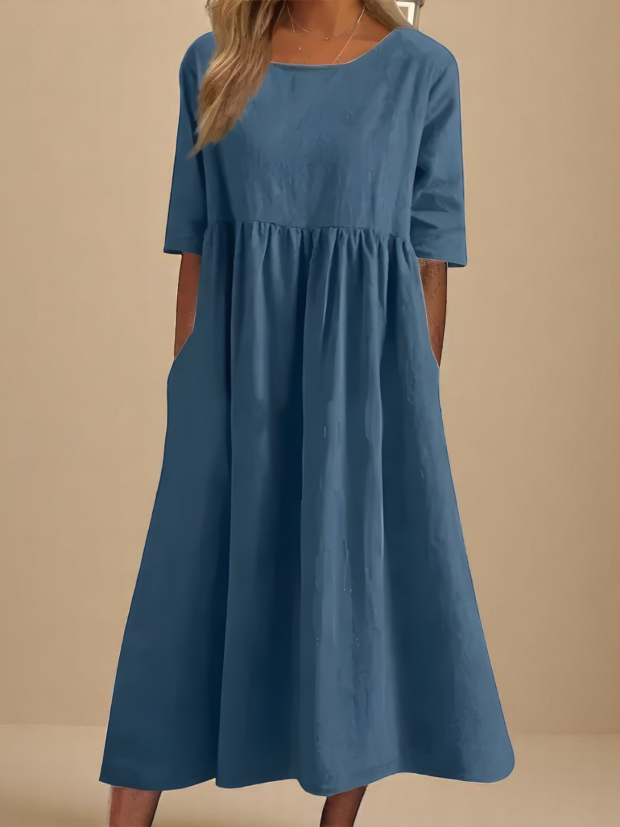 Minea - Vestido Em Algodão Arejado