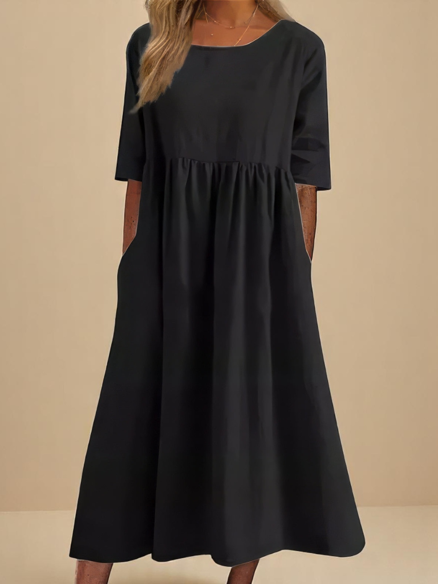 Minea - Vestido Em Algodão Arejado