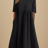 Minea - Vestido Em Algodão Arejado