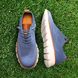Sapatos transpiráveis Ultracomfort: Azul e branco