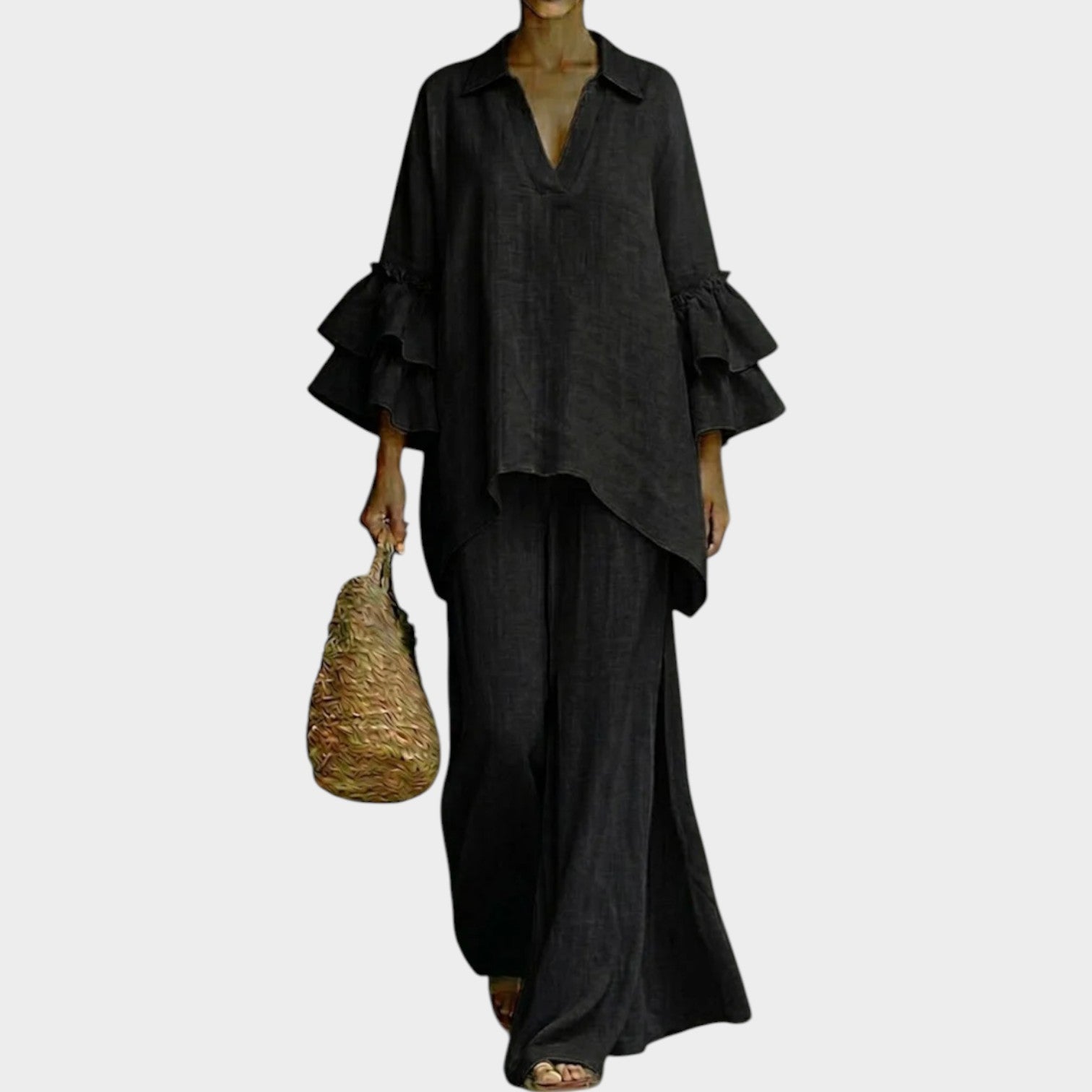 Conjunto Aiva Corte Solto e Fluido para o Verão