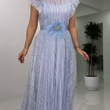 Gia | Vestido de chiffon ajustado