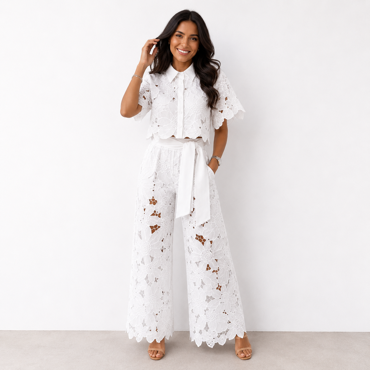 Isabel™ - Conjunto Luxo Casual de Duas Peças