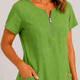 Vestido Mia em Linho e Algodão Colorido