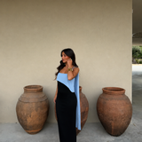 Joanna - Vestido em negro e azul