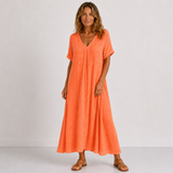 Vestido Jade Longo Fluido para o Verão!