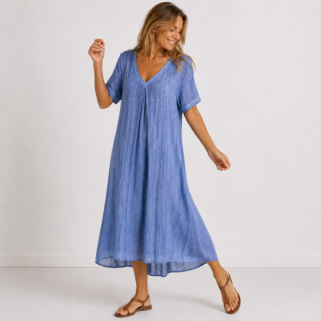 Vestido Jade Longo Fluido para o Verão!