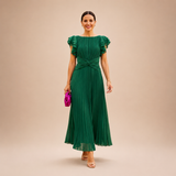 Vestido Midi Plissado, Elegância para o Verão!