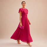 Vestido Midi Plissado, Elegância para o Verão!