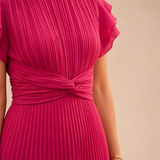 Vestido Midi Plissado, Elegância para o Verão!