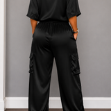 Luisa - Conjunto de Cetim Elegante