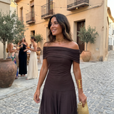 Carla | Vestido maxi elegante e simples