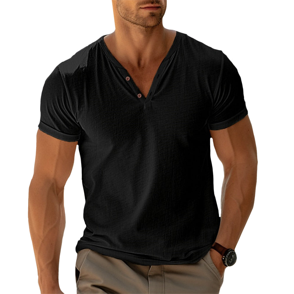 Camisa Henley - Corte Ajustado Movimento