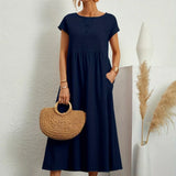 Gabriela | Vestido midi fluido de elegância intemporal