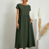 Gabriela | Vestido midi fluido de elegância intemporal