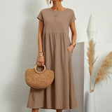 Gabriela | Vestido midi fluido de elegância intemporal