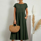 Gabriela | Vestido midi fluido de elegância intemporal