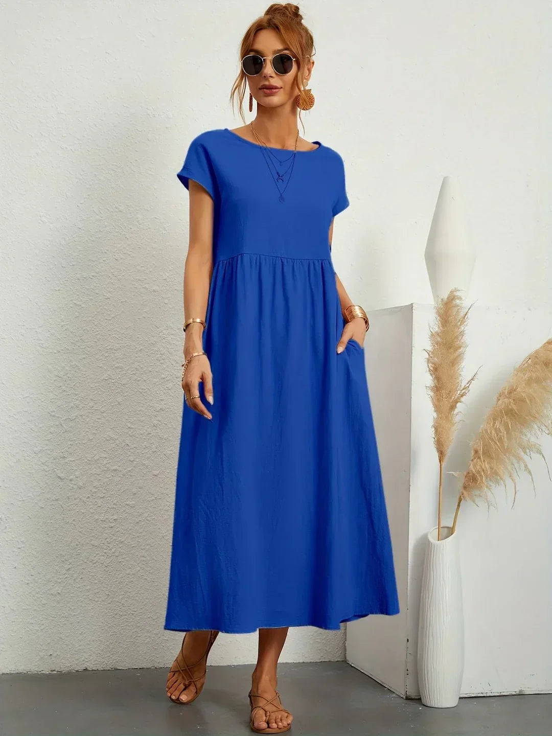 Gabriela | Vestido midi fluido de elegância intemporal
