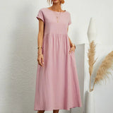 Gabriela | Vestido midi fluido de elegância intemporal