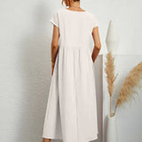 Gabriela | Vestido midi fluido de elegância intemporal