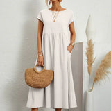 Gabriela | Vestido midi fluido de elegância intemporal