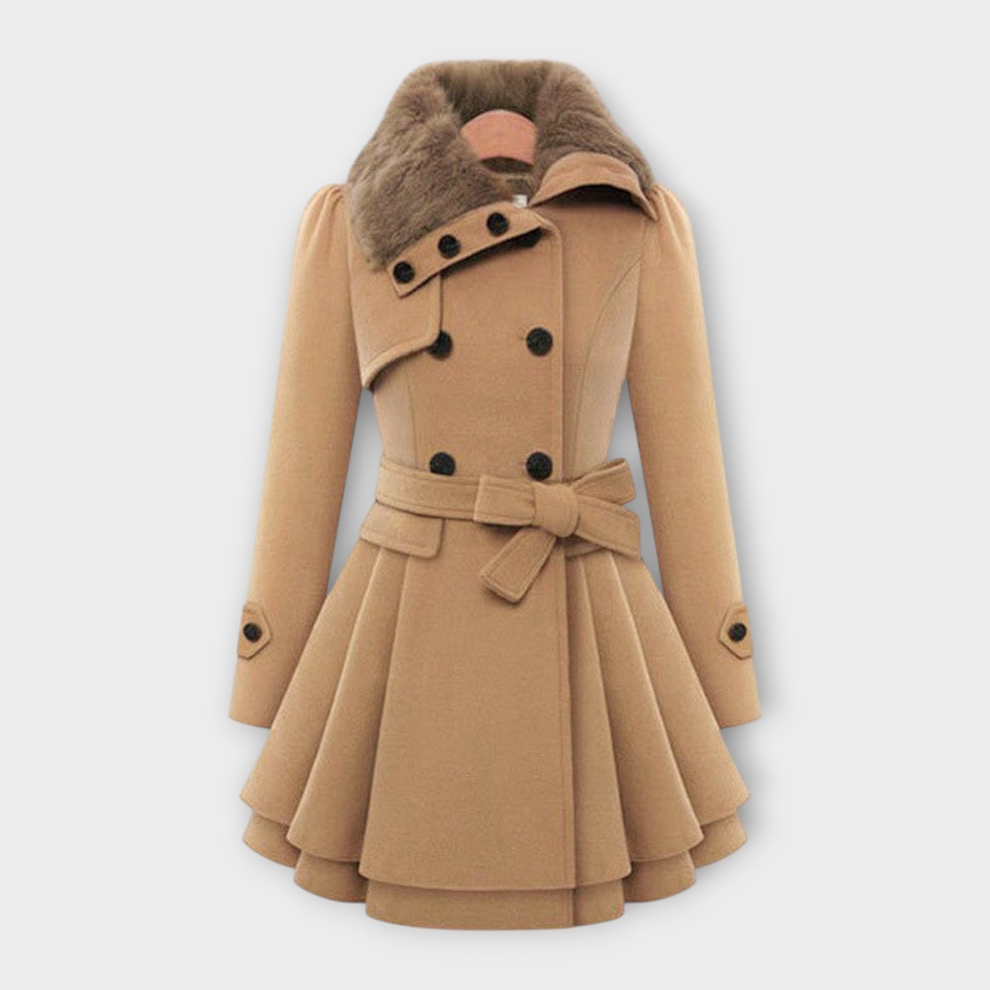 Ema - Casaco Elegante com Pele