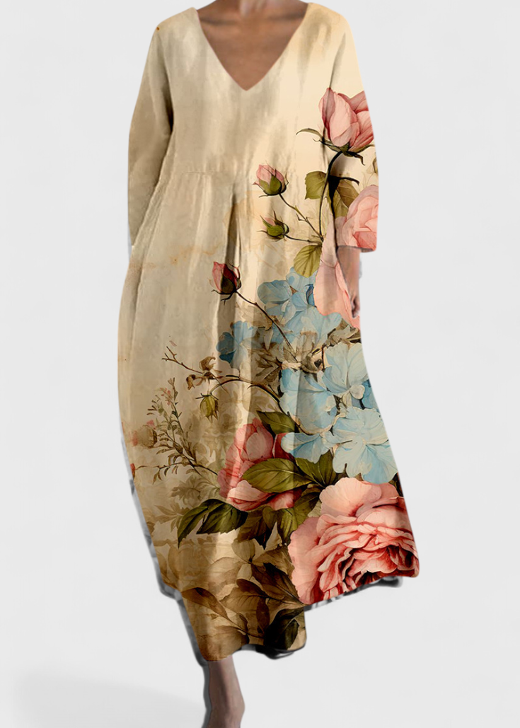 Ana - Vestido Fluido com Estampa