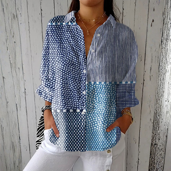 Denise - Blusa com estampa de Mar