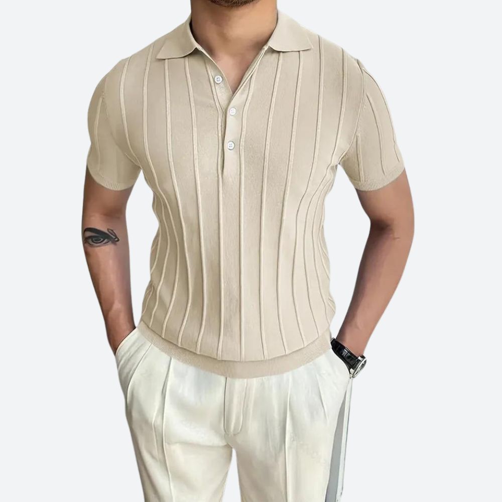 Camisa Polo - Mistura Elástica Decote V