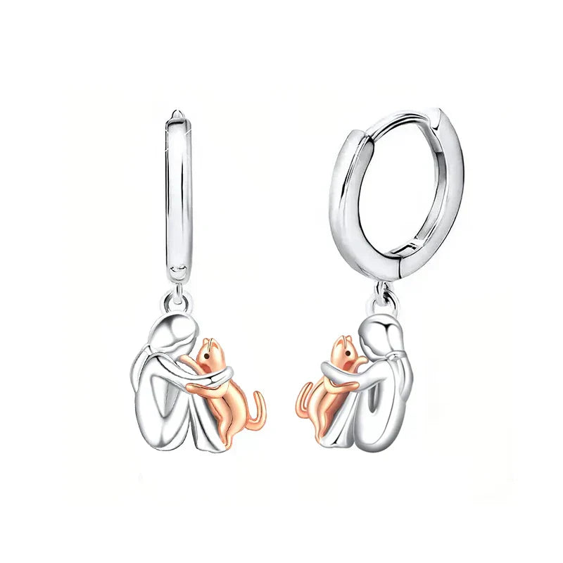 Abraço de Gato - Brinco (Fecho Redondo)