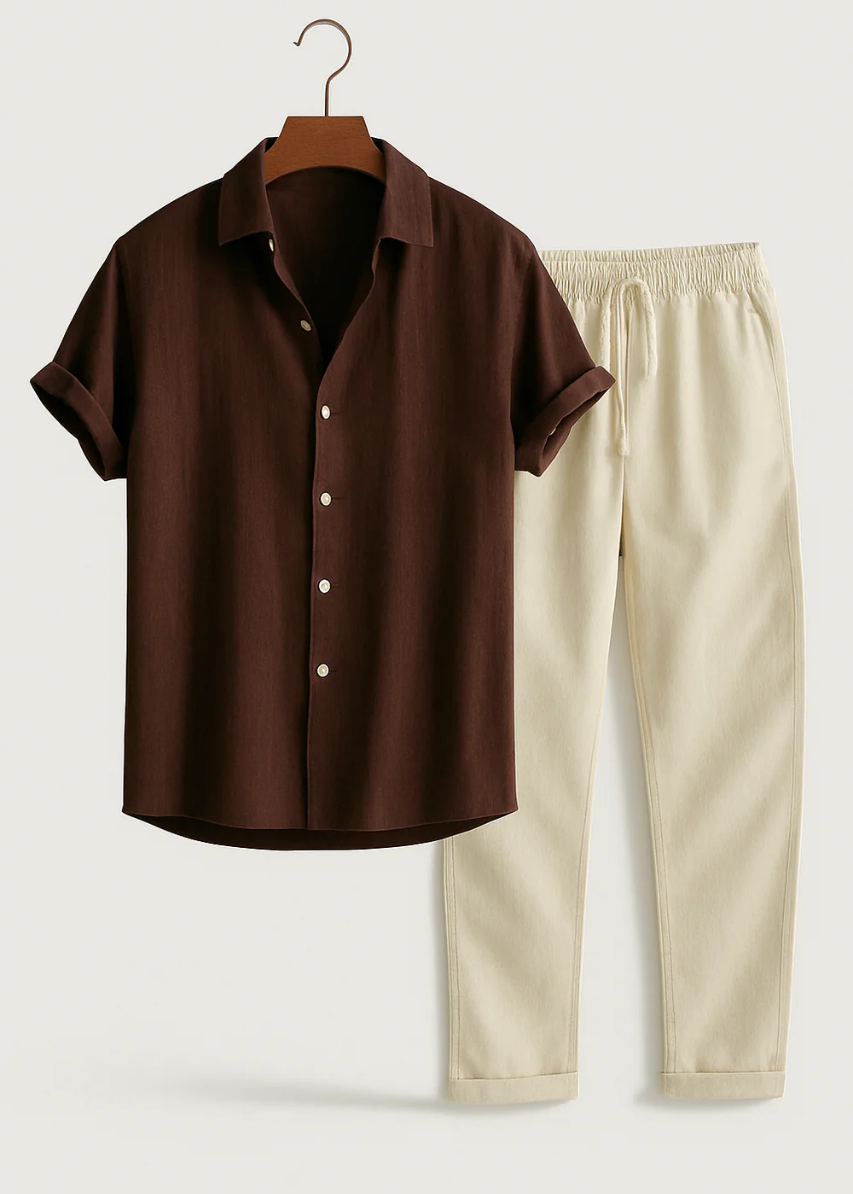 Conjunto de Camisa e Calças - Verão