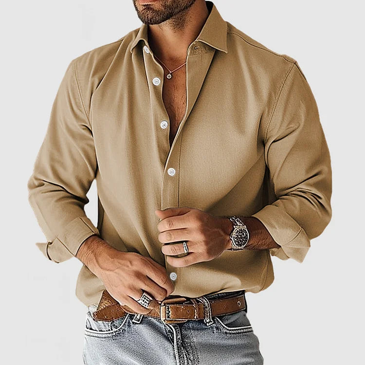 Camisa de Vestir Soft-Blend - Forma Limpa