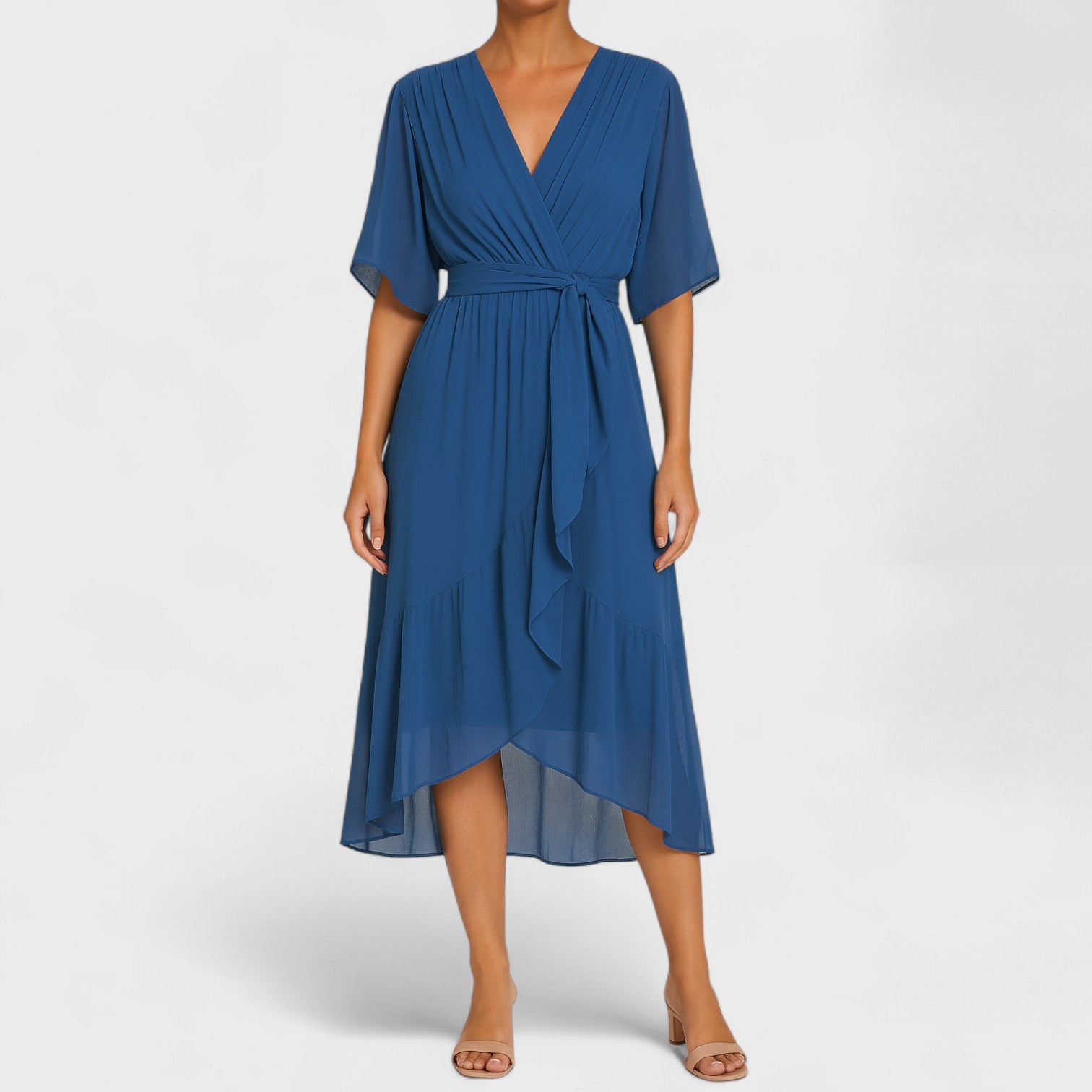 Ialina - Vestido elegante com cintura