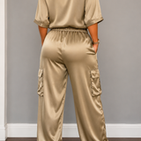Luisa - Conjunto de Cetim Elegante