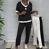 Roki | Conjunto feminino descontraído com top e calças