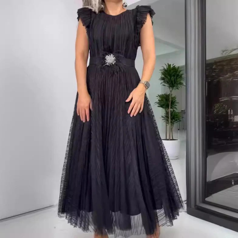 Gia | Vestido de chiffon ajustado