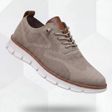 Sapatos respiráveis ultraconfortáveis: caqui-branco