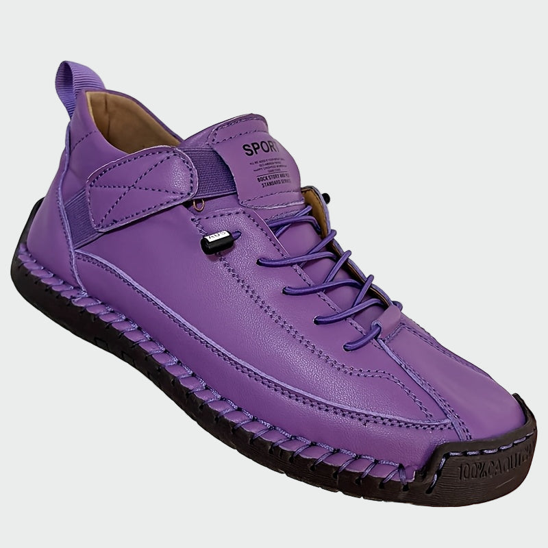 Botas de couro ortopédicas de cano curto
