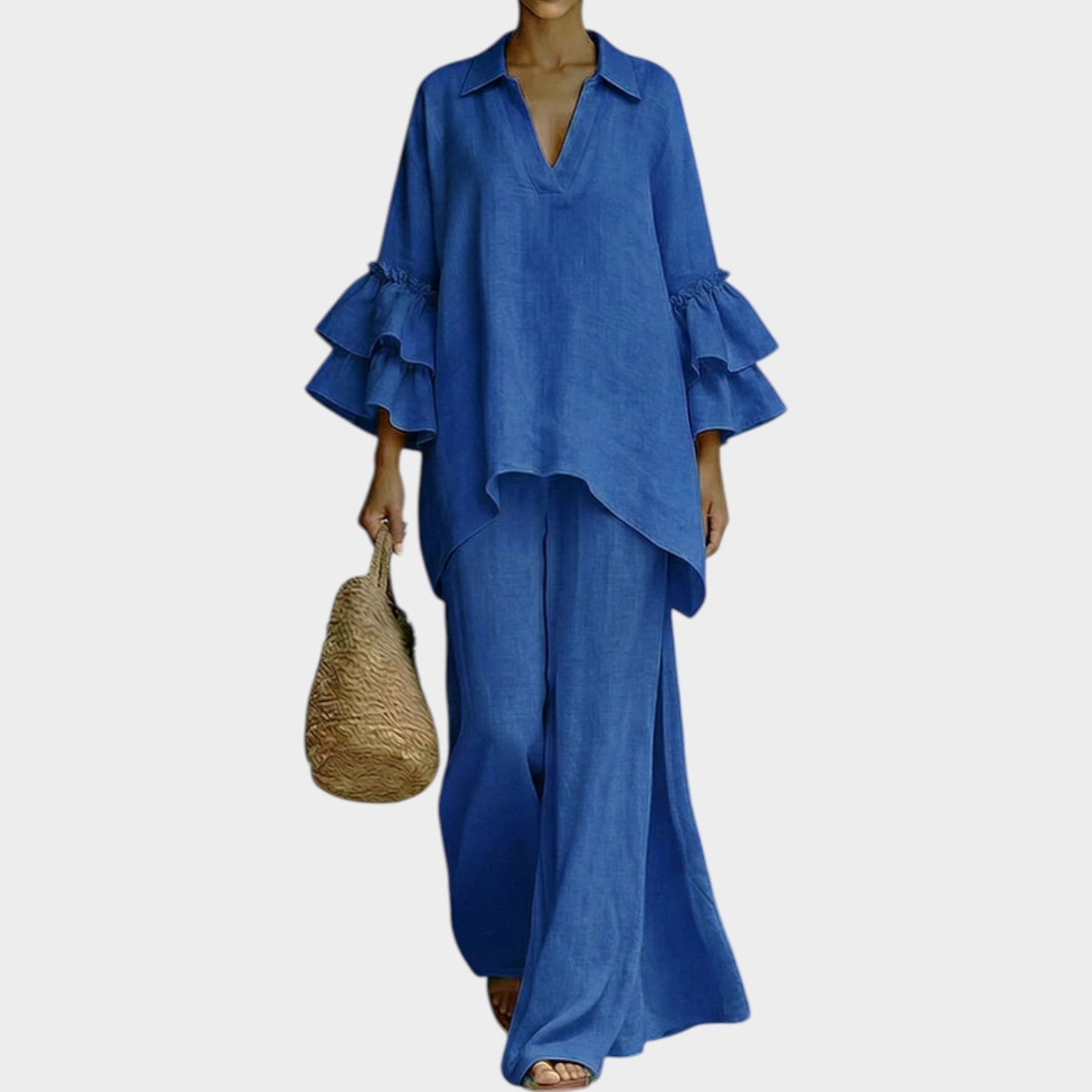 Conjunto Aiva Corte Solto e Fluido para o Verão