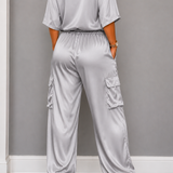 Luisa - Conjunto de Cetim Elegante