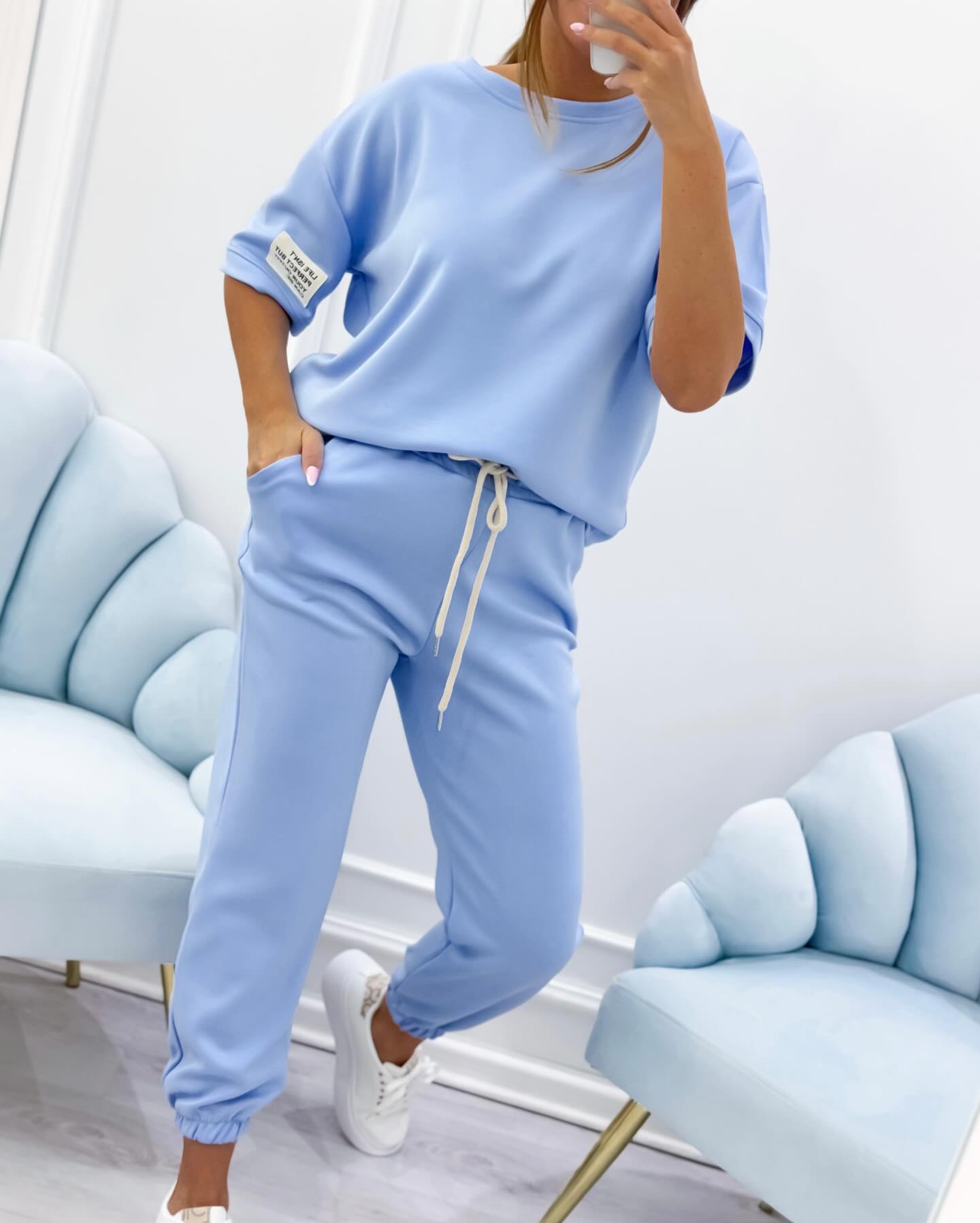 Memo | Conjunto Feminino com Top Liso e Calças
